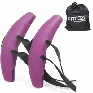 Fitcozi Gym Cable Attachments – Rubber Grip Pull-Up Handles for Functional Training, Weightlifting & Bodybuilding purple