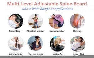 Neck & Back Stretcher for Lower Back & Neck Pain Relief, Adjustable Spine Board for Herniated Disc, Sciatica, Scoliosis how to heal
