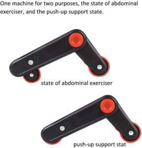 best Foldable 2-in-1 Abdominal Exercise Wheel Household Fitness Ab Roller for Leg Core Arm Abdominal Muscle Trainer Exercise for Women and Men