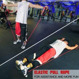 best Foldable 2-in-1 Abdominal Exercise Wheel Household Fitness Ab Roller for Leg Core Arm Abdominal Muscle Trainer Exercise for Women and Men bands