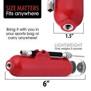 best Inflatable Ball Hand Air Pump Inflator with 1 Needles+ 2 Nozzle Air Pump easy to carry