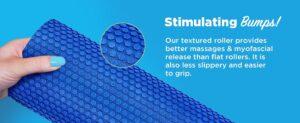 best half High-Density EVA Foam Rollers Deep Tissue Massager Myofascial Release Textured Bumps