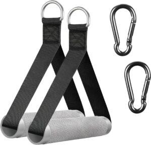 FITCOZI Aluminum Alloy D Handles with carabiner hook – Ultimate Gym Cable Attachments for Strength Training online