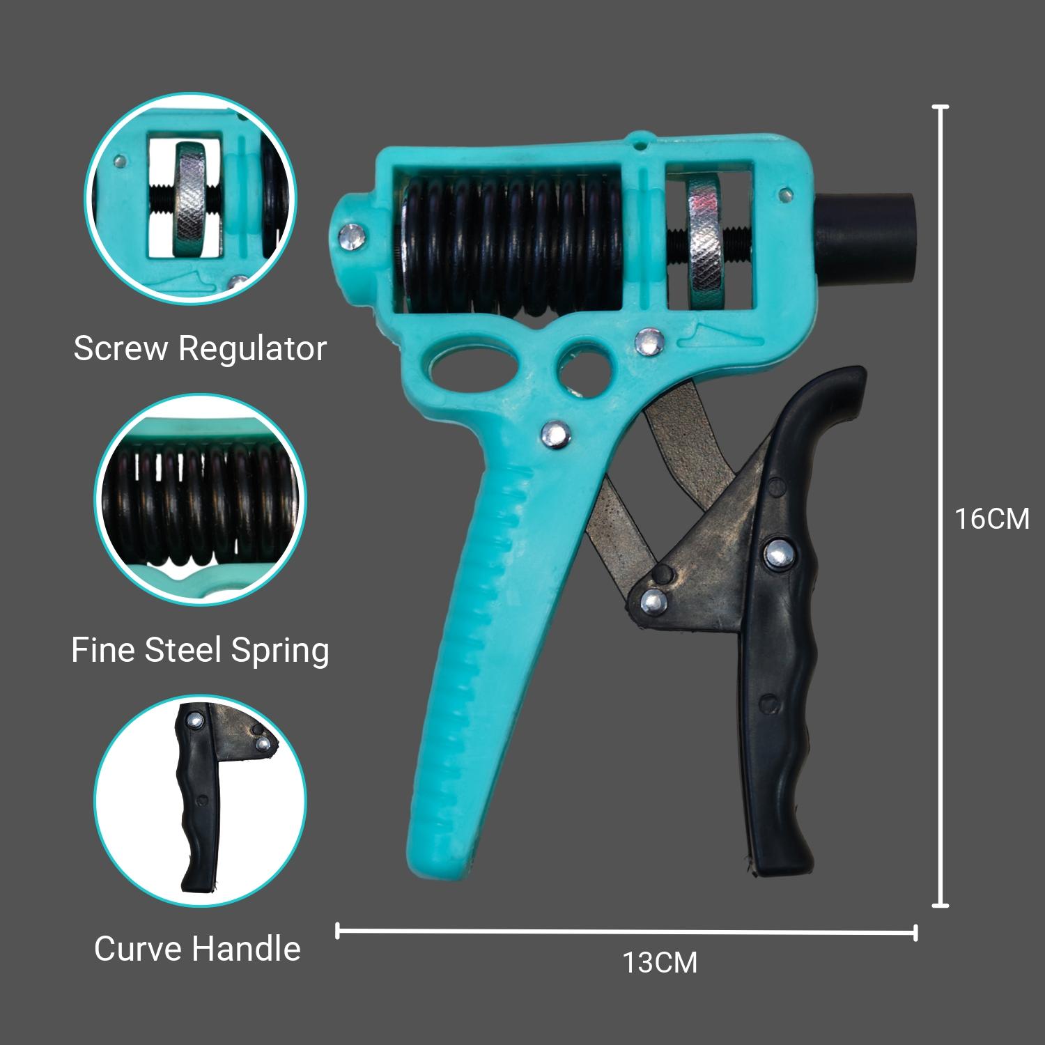 Fitcozi Adjustable Hand Grip Strengthener (5–100 kg) – Forearm, Wrist & Finger Exerciser for Men & Women | Portable Hand Gripper for Home, Gym & Office Workout – Blue & Black - Image 5