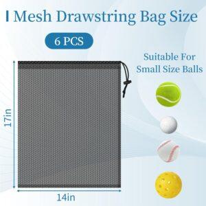 Fitcozi 6-Pack Mesh Storage Bags with Drawstring Lock