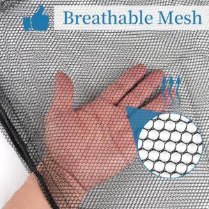 Fitcozi 6-Pack Mesh Storage Bags with Drawstring Lock