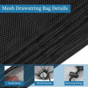 Fitcozi 6-Pack Mesh Storage Bags with Drawstring Lock