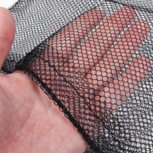 Black Mesh Drawstring Bag for Baseballs, Softballs, Tennis, Pickleball Balls, Golf Balls. Mesh Sports Equipment Bag with Lock for Gym, Swim Gear, Laundry & Toys
