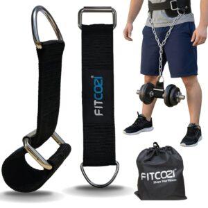 Fitcozi® Dumbbell & Barbell Loading Straps Belt (9 Inch)