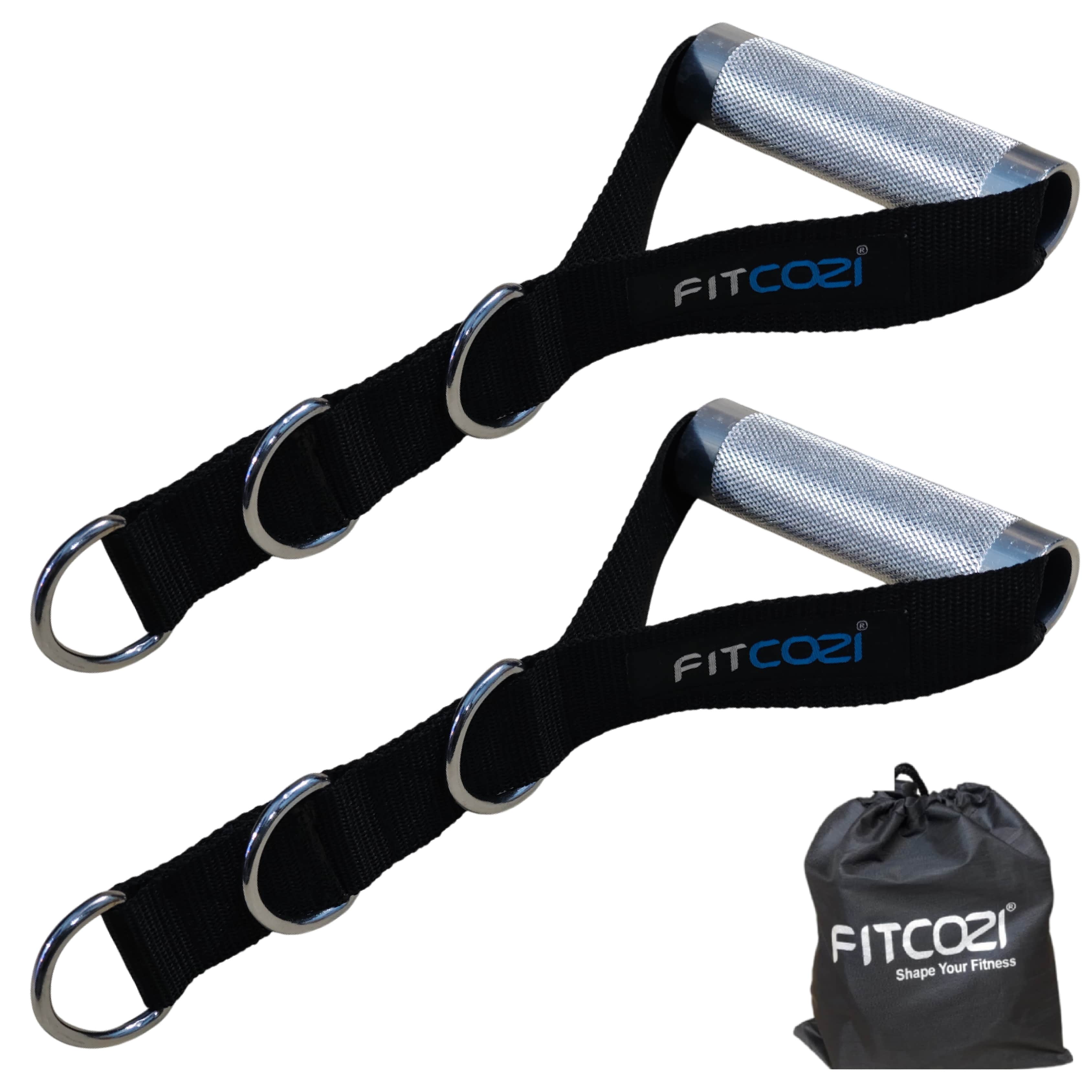 Fitcozi Silver Alloy 3D Ring Handle