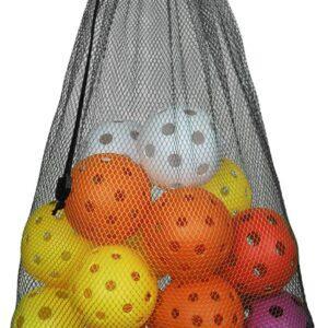 Games & Sports Expert Black Mesh Drawstring Bag for Baseballs