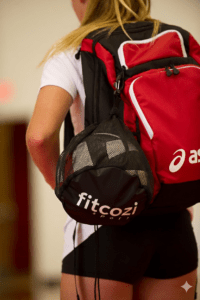 Sport Individual Volleyball Mesh Bag - Clip On Ball Holder for Backpack or Duffle - Gift for Volleyball Players