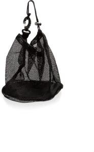 Sport Individual Volleyball Mesh Bag - Clip On Ball Holder for Backpack or Duffle - Gift for Volleyball Players - Black