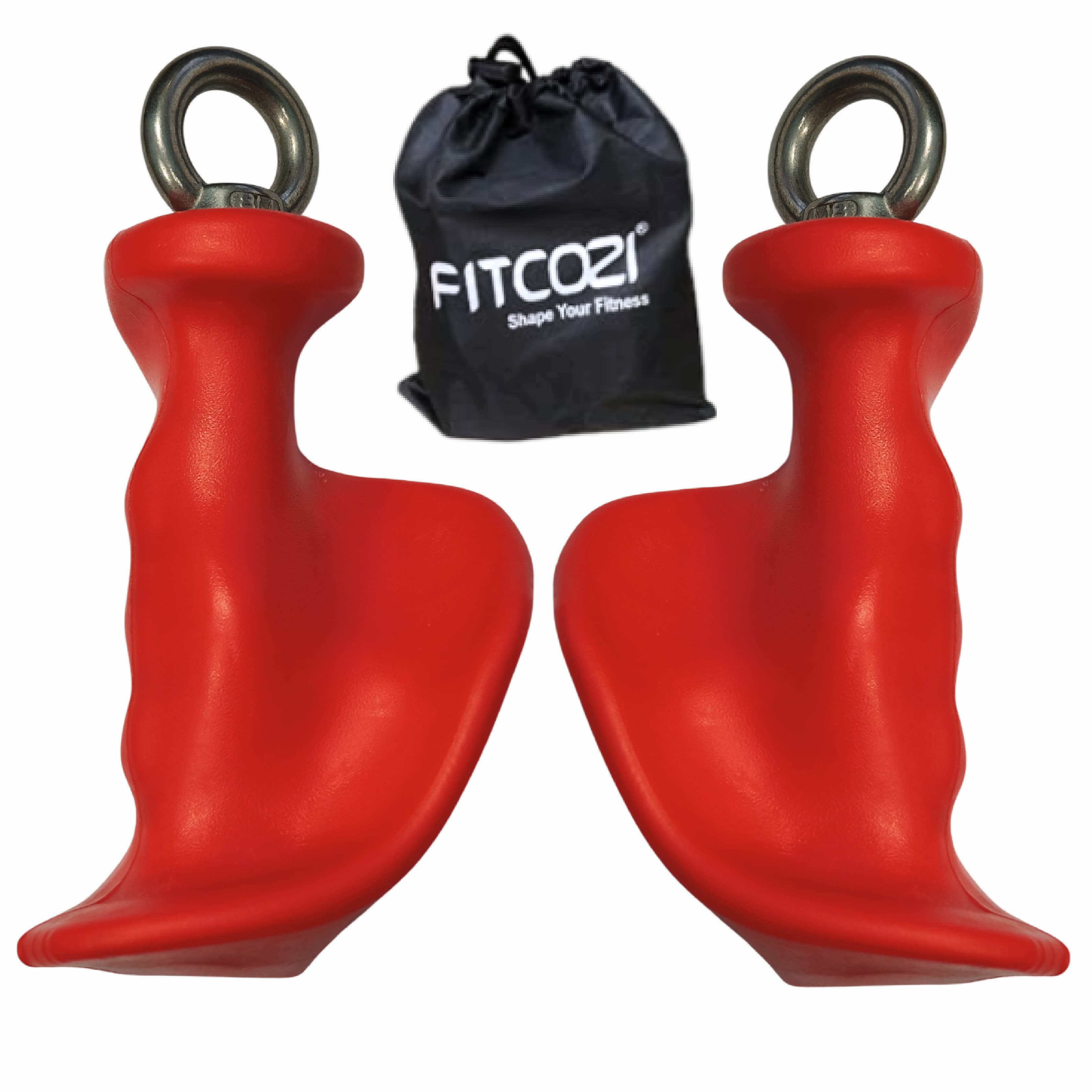 Fitcozi® Ergonomic Tricep Rope Pulldown Attachment Cable Gym Handle (1)