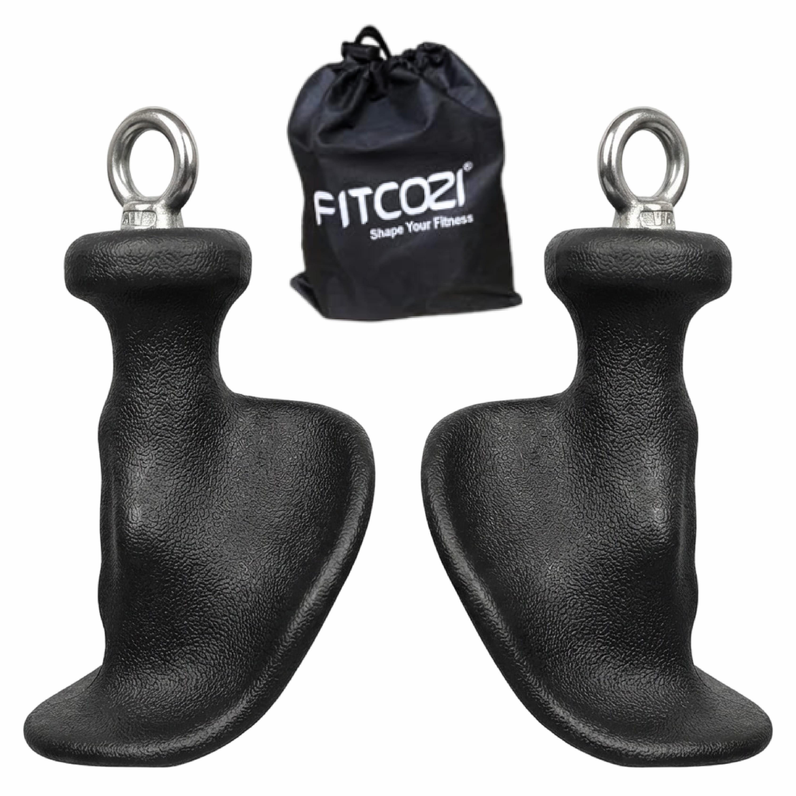 Fitcozi® Ergonomic Tricep Rope Pulldown Attachment Cable Gym Handle