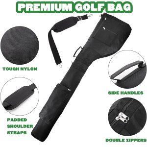 Golf Sunday Bag-Driving Range Mini Course Training Practice Golf Bag Travel Case Foldable manufacturer