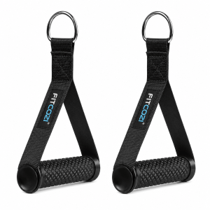 Fitcozi D Handle Gym Exercise Handles, Replacement Handles for Cable Machine Pulley Systems (2)