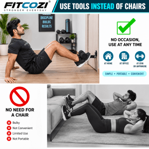 FITCOZI Nordic Curl Strap – Adjustable Hamstring & Leg Trainer for Home Workout