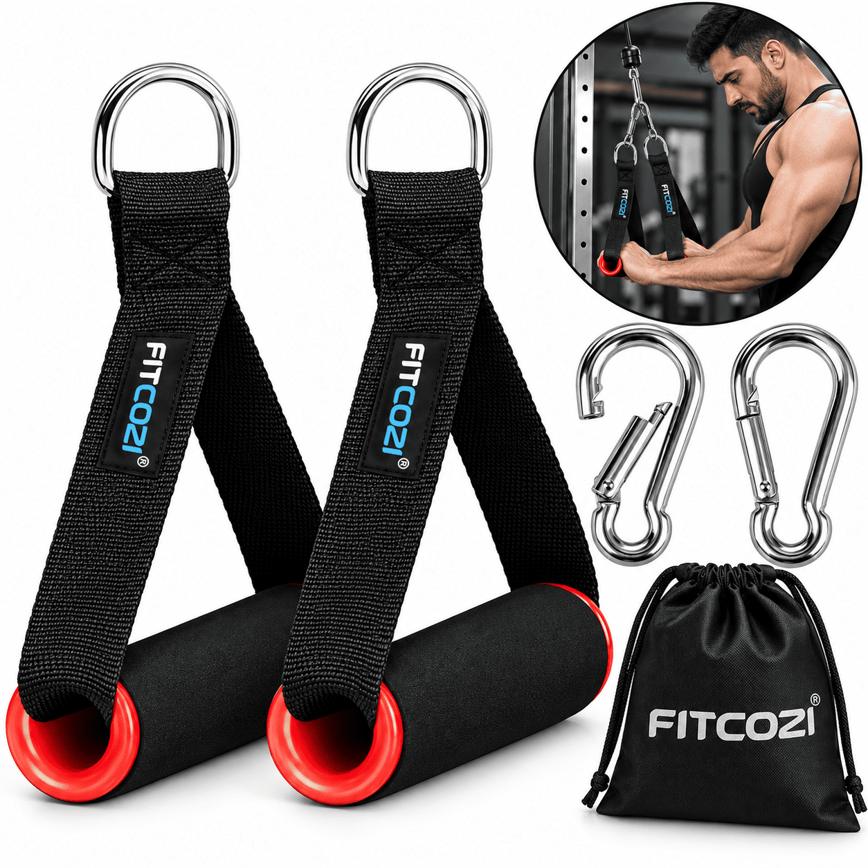 FITCOZI lat pulldown cable machine attachment