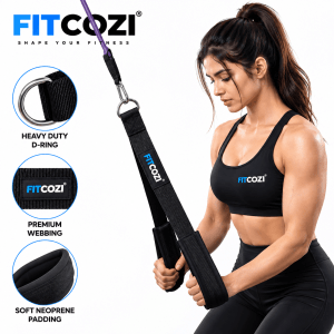 FITCOZI tricep rope cable attachment for triceps pull down and gym workouts for women